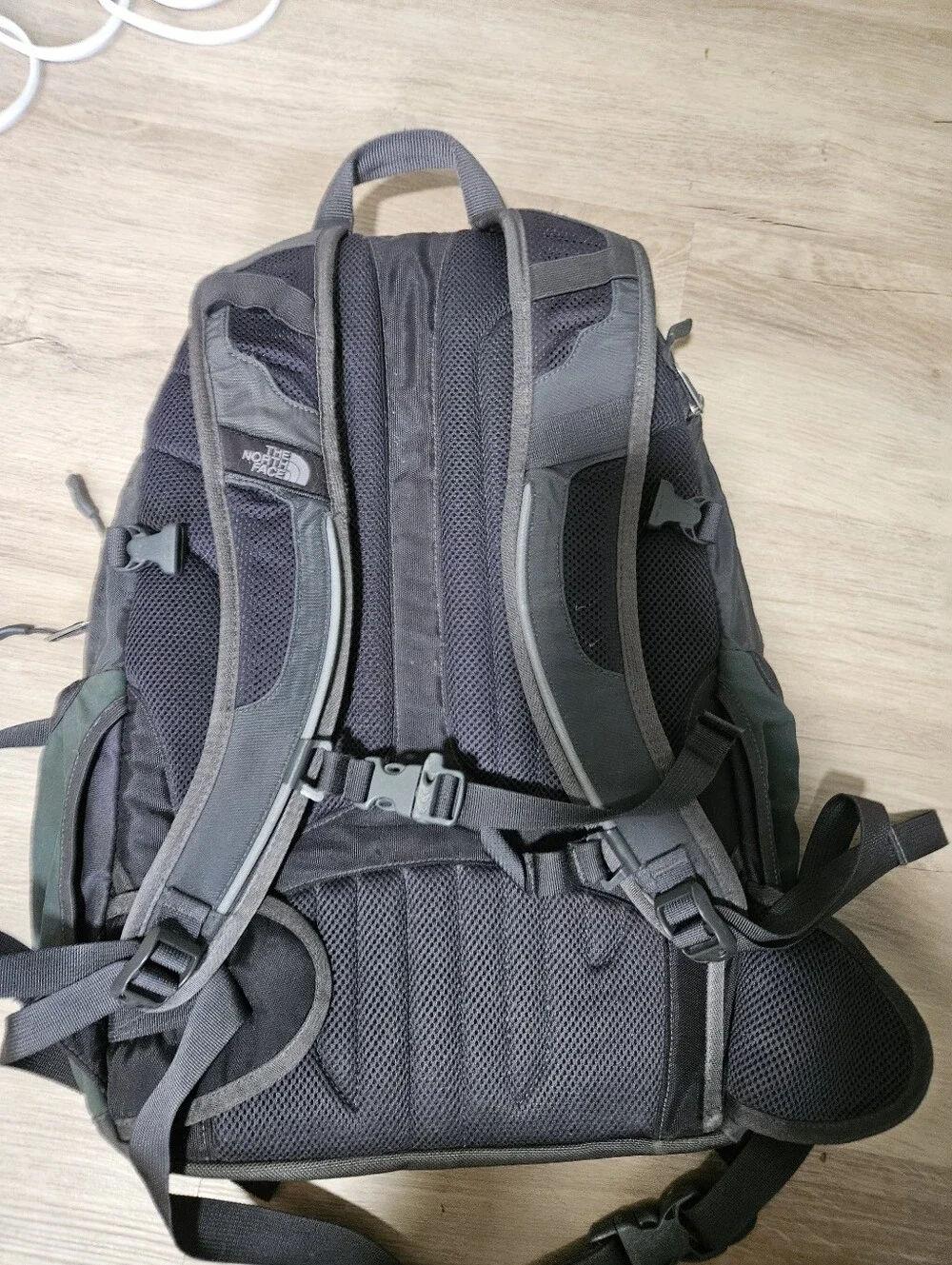 The North Face Surge Backpack Gray Black Laptop Travel School Bag